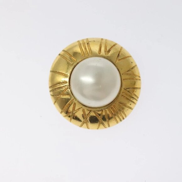 CHANEL Earring metal Gold CC Auth bs25494 - Picture 2 of 10